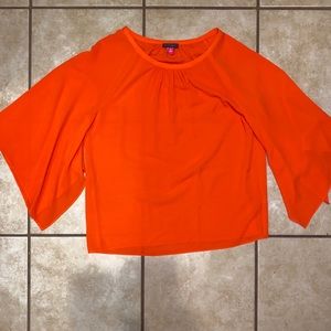 Vince camuto orange blouse xs